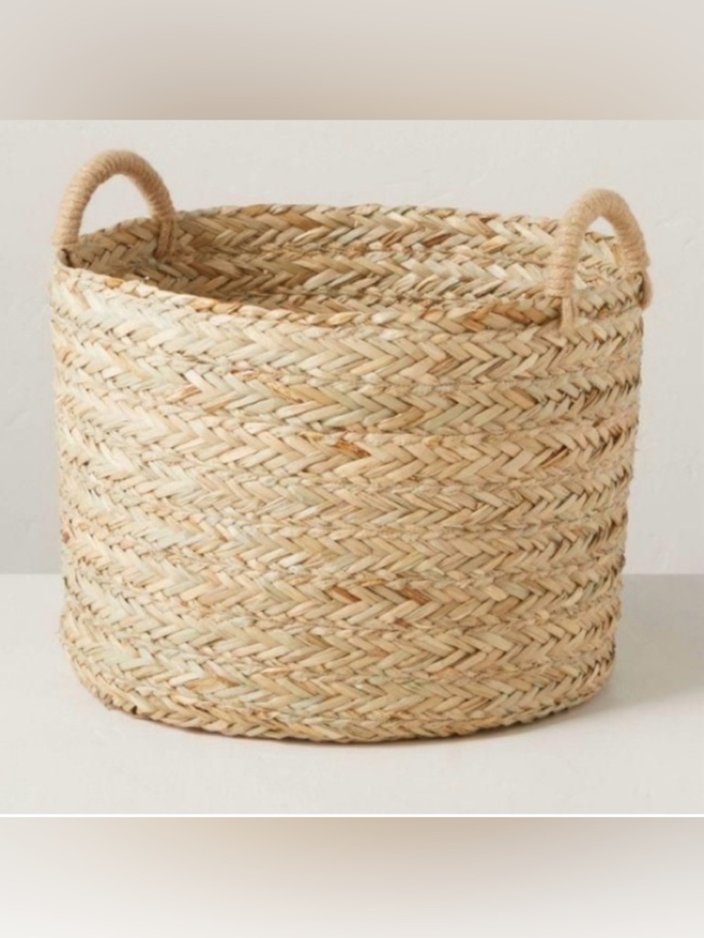 Hearth & Hand with Magnolia Braided Storage Basket, Large, LIKE NEW
